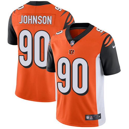 Nike Bengals #90 Michael Johnson Orange Alternate Men's Stitched NFL Vapor Untouchable Limited Jersey